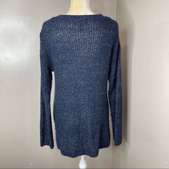 Forever 21 Women WrapKnit Sweater Deep V Neck Size 0X Crossover - Picture 2 of 12
